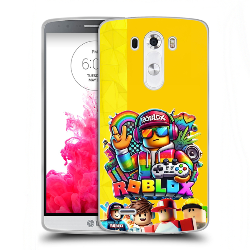 Силиконовый чехол на LG G3 (Dual-LTE) с принтом Roblox Роблокс Силиконовый чехол на LG G3 (Dual-LTE) с принтом Roblox Роблокс