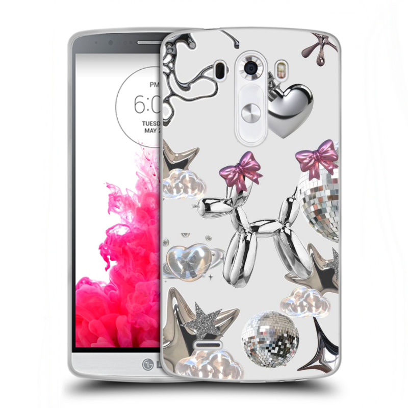Силиконовый чехол на LG G3 (Dual-LTE) с принтом Y2K Силиконовый чехол на LG G3 (Dual-LTE) с принтом Y2K