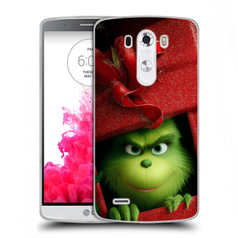 Пластиковый чехол на LG G3 (Dual-LTE) с принтом Новый год Пластиковый чехол на LG G3 (Dual-LTE) с принтом Новый год