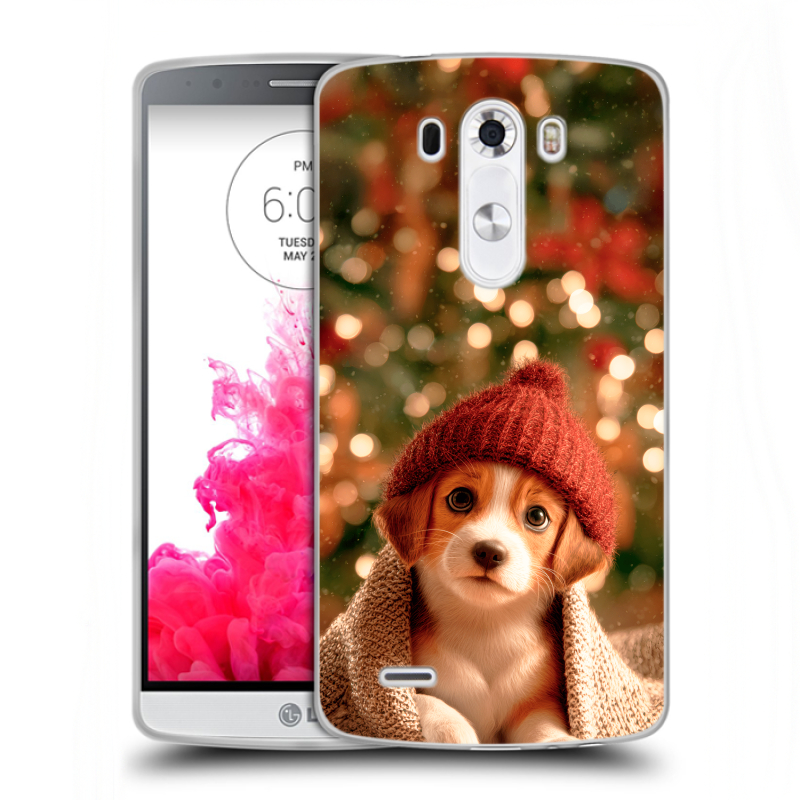 Силиконовый чехол на LG G3 (Dual-LTE) с принтом Новый год Силиконовый чехол на LG G3 (Dual-LTE) с принтом Новый год