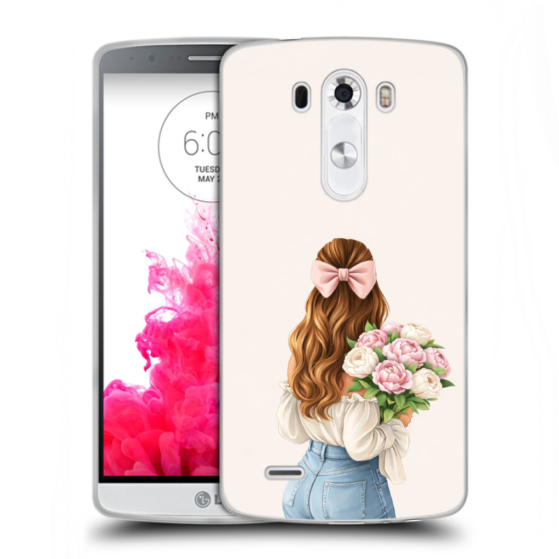 Пластиковый чехол на LG G3 (Dual-LTE) с принтом женский Пластиковый чехол на LG G3 (Dual-LTE) с принтом женский