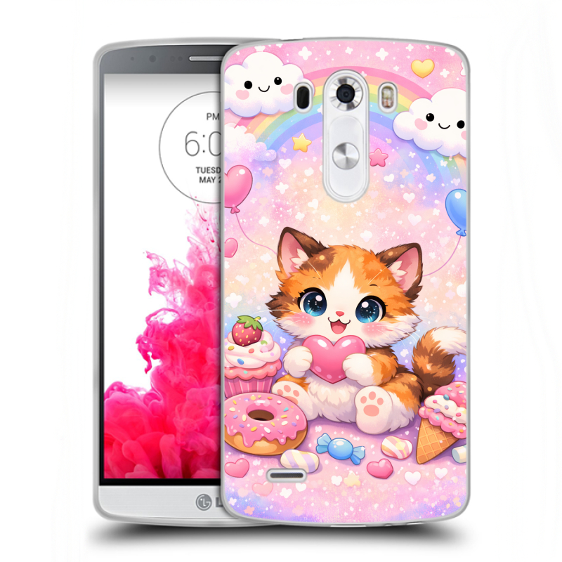 Пластиковый чехол на LG G3 (Dual-LTE) с принтом для девочек Пластиковый чехол на LG G3 (Dual-LTE) с принтом для девочек