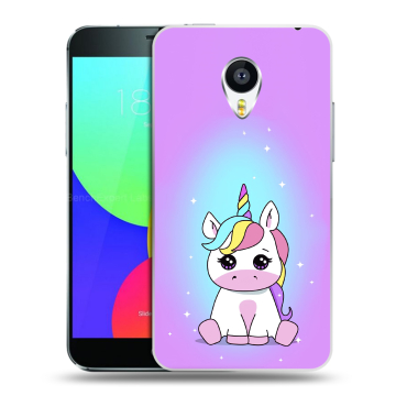 Силиконовый чехол на Meizu MX4 с принтом Единорог