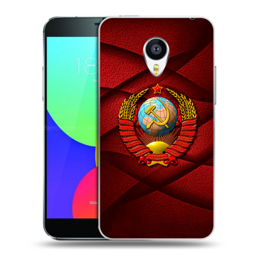 Силиконовый чехол на Meizu MX4 с принтом Герб СССР