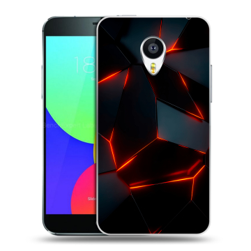 Силиконовый чехол на Meizu MX4 с принтом Яркие абстракции