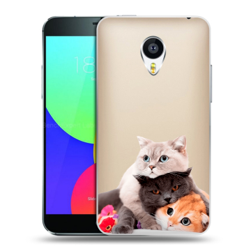 Силиконовый чехол на Meizu MX4 с принтом Кошки