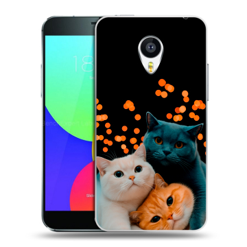 Силиконовый чехол на Meizu MX4 с принтом Кошки