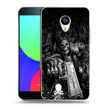 Силиконовый чехол на Meizu MX4 с принтом Скелет