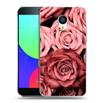 Силиконовый чехол на Meizu MX4 с принтом Цветы розы