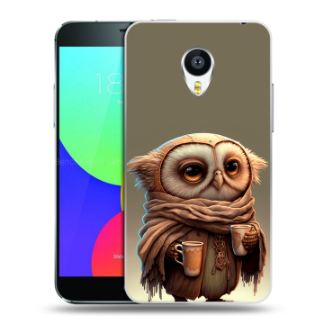 Силиконовый чехол на Meizu MX4 с принтом Сова