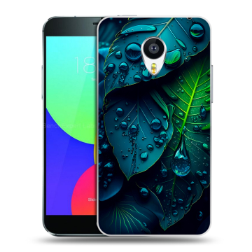Силиконовый чехол на Meizu MX4 с принтом Листья