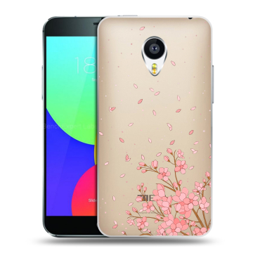 Силиконовый чехол на Meizu MX4 с принтом Ветка сакуры