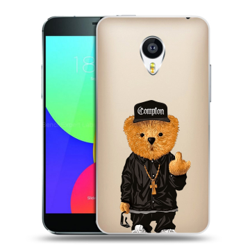 Силиконовый чехол на Meizu MX4 с принтом Мишка