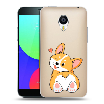 Силиконовый чехол на Meizu MX4 с принтом Корги