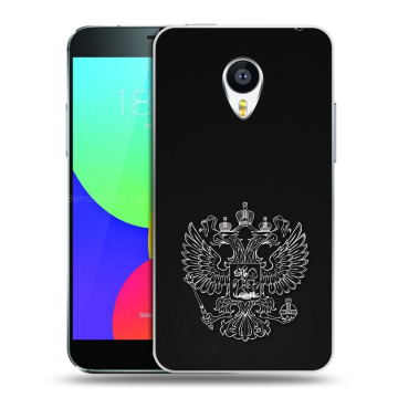 Силиконовый чехол на Meizu MX4 с принтом Герб России