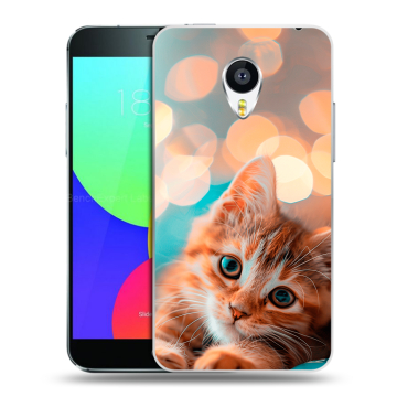 Силиконовый чехол на Meizu MX4 с принтом котик