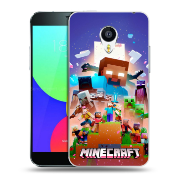 Силиконовый чехол на Meizu MX4 с принтом Майнкрафт Minecraft Силиконовый чехол на Meizu MX4 с принтом Майнкрафт Minecraft