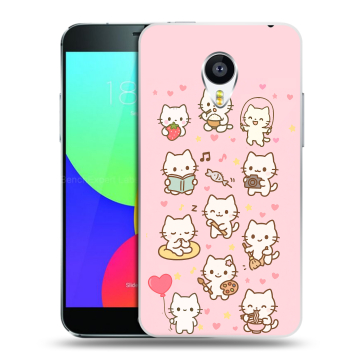 Силиконовый чехол на Meizu MX4 с принтом Hello Kitty Хелоу Кити