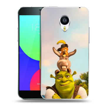 Силиконовый чехол на Meizu MX4 с принтом Шрек Shrek