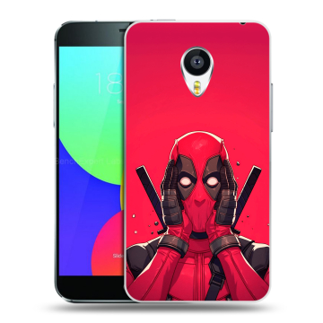 Силиконовый чехол на Meizu MX4 с принтом Дедпул Deadpool