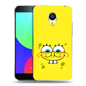 Силиконовый чехол на Meizu MX4 с принтом спанчбоб спанч боб