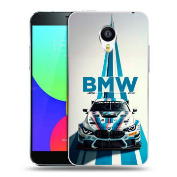 Силиконовый чехол на Meizu MX4 с принтом БМВ BMW