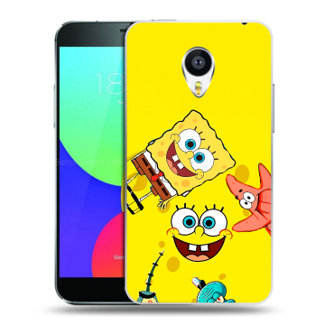 Силиконовый чехол на Meizu MX4 с принтом Спанч боб Спанчбоб
