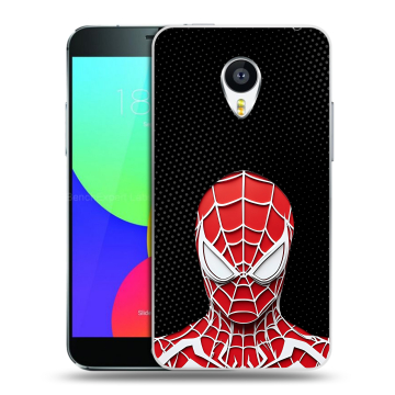 Силиконовый чехол на Meizu MX4 с принтом человек паук spiderman