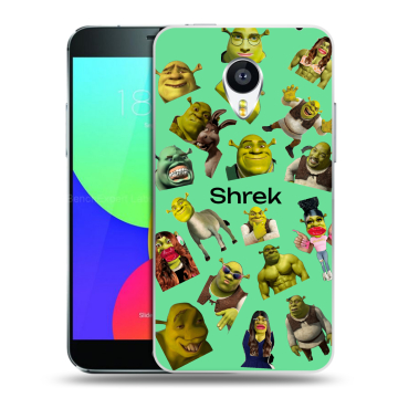 Силиконовый чехол на Meizu MX4 с принтом Шрек Shrek