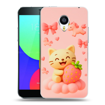 Силиконовый чехол на Meizu MX4 с принтом для девочек