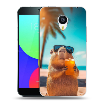 Силиконовый чехол на Meizu MX4 с принтом Капибара