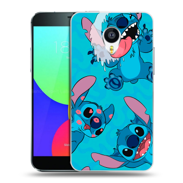 Силиконовый чехол на Meizu MX4 с принтом Лило и Стич