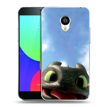 Силиконовый чехол на Meizu MX4 с принтом Как приручить дракона