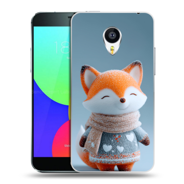 Силиконовый чехол на Meizu MX4 с принтом Лиса