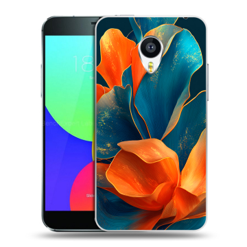 Силиконовый чехол на Meizu MX4 с принтом Цветы