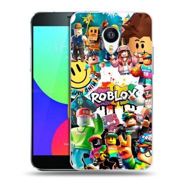 Силиконовый чехол на Meizu MX4 с принтом Roblox Роблокс Силиконовый чехол на Meizu MX4 с принтом Roblox Роблокс