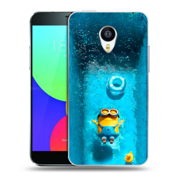 Силиконовый чехол на Meizu MX4 с принтом Миньоны Силиконовый чехол на Meizu MX4 с принтом Миньоны
