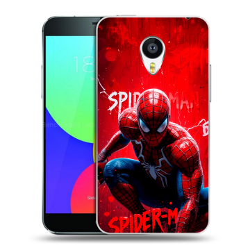 Силиконовый чехол на Meizu MX4 с принтом Spiderman Человек паук Силиконовый чехол на Meizu MX4 с принтом Spiderman Человек паук