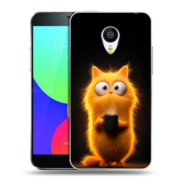 Силиконовый чехол на Meizu MX4 с принтом Смешной кот