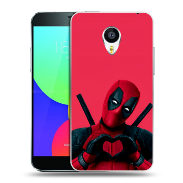 Силиконовый чехол на Meizu MX4 с принтом Дедпул Deadpool