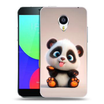 Силиконовый чехол на Meizu MX4 с принтом милая панда