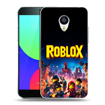 Силиконовый чехол на Meizu MX4 с принтом Roblox Роблокс