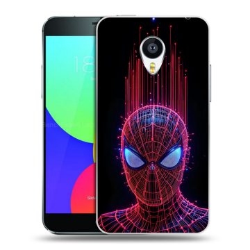 Силиконовый чехол на Meizu MX4 с принтом Spiderman Человек паук