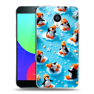 Силиконовый чехол на Meizu MX4 с принтом Новый год