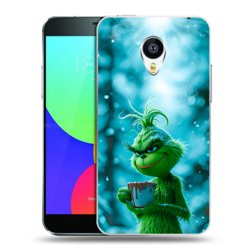 Силиконовый чехол на Meizu MX4 с принтом Новый год гринч