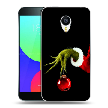 Силиконовый чехол на Meizu MX4 с принтом Новый год Гринч