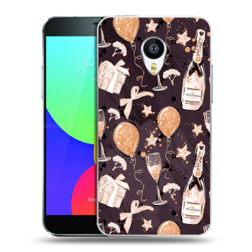 Силиконовый чехол на Meizu MX4 с принтом Новый год