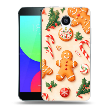 Силиконовый чехол на Meizu MX4 с принтом Новый год