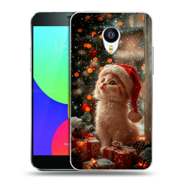 Силиконовый чехол на Meizu MX4 с принтом Новый год