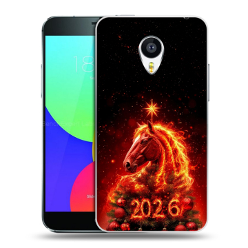 Силиконовый чехол на Meizu MX4 с принтом Новый год